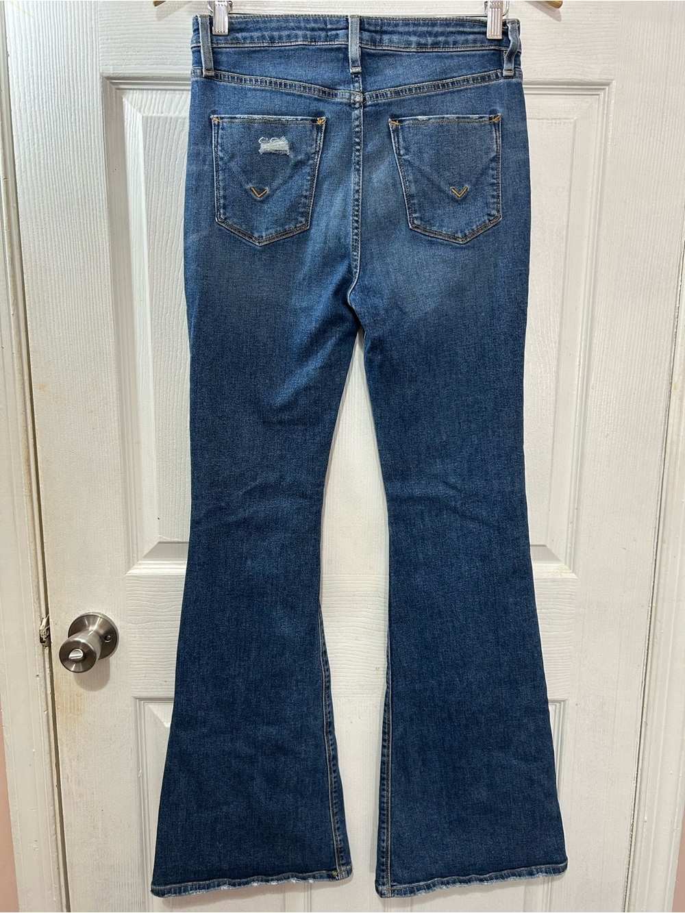 Hudson Jeans Holly Flare High Rise Distressed Denim Size 29 - Picture 2 of 6